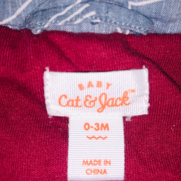 Cat & Jack Baby Boy 3-Piece Outfit – Vest, Shirt & Pants | 0–3 Months - Picture 8 of 8